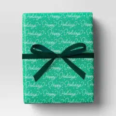 18' Christmas Fabric Ribbon Green Velvet - Wondershop&trade;