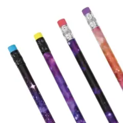 Galaxy Pencils (12 Pack) - Space Themed Designs, #2 HB Lead (Approx. 7.5 Inch)