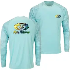 Flying Fisherman Mahi Skin Performance Long Sleeve T-Shirt - Aqua