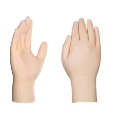 GLOVEWORKS Heavy-Duty Ivory Latex Gloves - Industrial Grade - Perfect for Mechanics, Commercial Cleaning, Household Use, Painting, Plumbing, and more