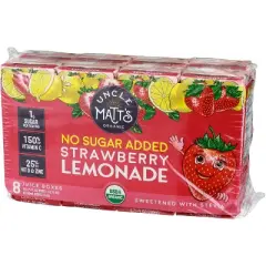Uncle Matt?s Organic Strawberry Lemonade Juice Box - 6.75 fl oz Each (Pack of 8) (Case of 4)