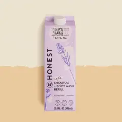 The Honest Company Calm Shampoo + Body Wash Refill, Lavender - 32 fl oz