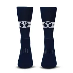 NCAA BYU Cougars Streak Team Color Crew Socks - L