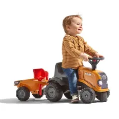 Case CE Construction Ride On Push Along with Trailer and Tools