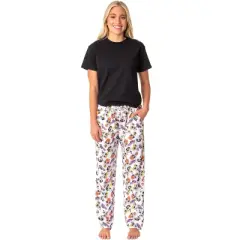 The Powerpuff Girls Womens' TV Series Show Characters Sleep Pajama Pants White