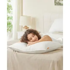 SONGMICS HOME Bed Pillows Standard Size Set of 2, Down Alternative Hotel Pillow, 20 x 26 Inches, Cloud White