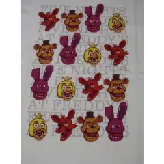 Five Nights At Freddy's Characters Boy's White T-shirt