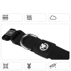 DDOXX Airmesh Dog Collar - Black - Medium