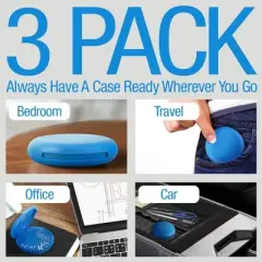 Impresa [3 Pack] Retainer Case Set Intended for Invisalign Teeth Aligner - Slim Pocket-Sized Aligner Case