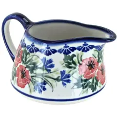 Blue Rose Polish Pottery 50A WR Unikat Gravy Boat