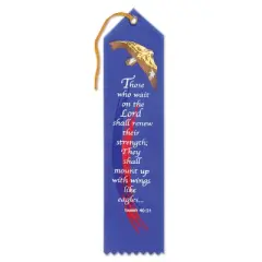 Beistle Those Who Wait On The Lord Ribbon, 2" x 8", (6/Pkg) Multicolored
