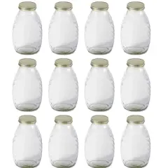 Little Giant HJAR16 16-Ounce Beekeeping Honey Skep Jar w/ Airtight Lid (24 Jars)