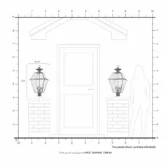 Livex Lighting Westover 4 - Light Post Light in  Black