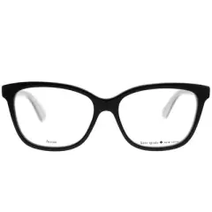 Kate Spade  9HT Womens Square Eyeglasses Black Ivory 51mm