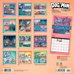 Browntrout 2024 Wall Calendar 12"x12" Dog Man