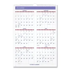 Monthly Wall Calendar with Ruled Daily Blocks, 12 x 17, White Sheets, 12-Month (Jan to Dec): 2026