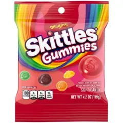 Skittles Gummies Original Small Peg - 4.2oz