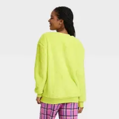 Women's The Grinch Woobie Graphic Sweatshirt - Neon Green