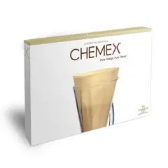 Chemex Bonded Filter - Natural Half Moon - 100 ct - Exclusive Packaging