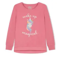 Sleep On It Girls Wake Up Magical Soft Fleece 2-Piece Pajama Sleep Set