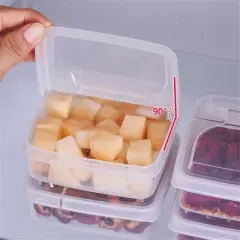 2pcs Flip-top Butter Block Cheese Slice Storage Box,Portable Refrigerator Fruit Vegetable Fresh-keeping Organizer Containers