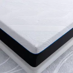 Twolike 14 Inches Tight Top Medium Firm Memory Foam Mattress, Infused with Gel for more Breathable and Pressure Relief, Mattress in a Box