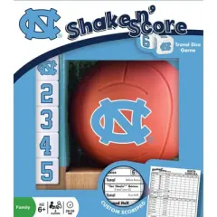 MasterPieces Officially Licsenced NCAA UNC Tar Heels Shake N' Score Dice Game for Age 6 and Up