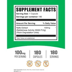 BulkSupplements Nattokinase 2000 FU Capsules