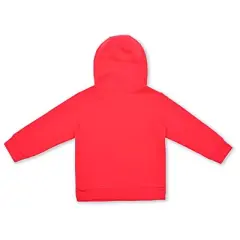 Children's Apparel Network Toddler Relaxed Fit Long Sleeve Hooded Basic Sweatshirt - Red 2T