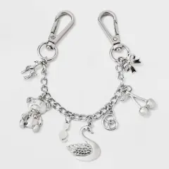 Girls' Charms and Link Chain Bag Charm - art class&trade; Sliver