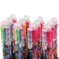 Scented Multicolor Pens (4 Pack) - 6 Colors & Scents, Retractable, Fun Scents