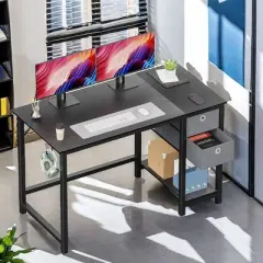 FONTOI Ergonomic Standing Desk, Height Adjustable Computer Desk with Control Pane
