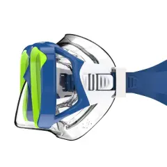 Speedo Junior Reefscout Mask & Snorkel Set - Blue/Green: Ages 6-14, Polycarbonate
