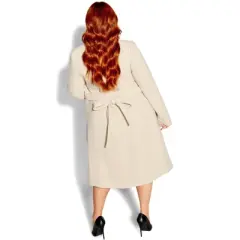 CITY CHIC | Women's Plus Size Sassy Military Coat - buff - 20W