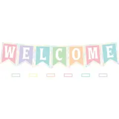 Teacher Created Resources Pastel Pop Pennants Welcome Bulletin Board Set