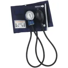 MABIS Economy Aneroid Sphygmomanometer, Large Adult, Blue