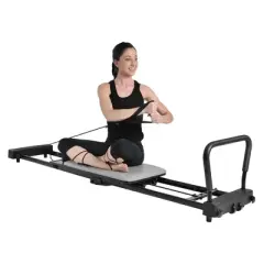 Stamina AeroPilates 287 Folding Pilates Workout Reformer Machine w/o Rebounder