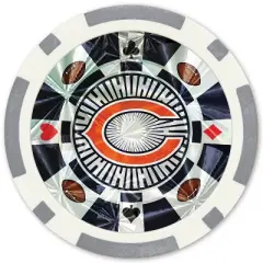 MasterPieces Casino Style 20 Piece 11.5 Gram Poker Chip Set NFL Chicago Bears Gold Edition