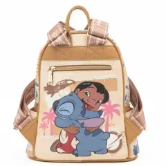 Stitch and Scrump from Disney's Lilo & Stitch WondaPop 11" Vegan Leather Fashion Mini Backpack
