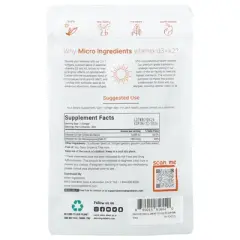 Micro Ingredients Vitamin D3 + K2, 300 Softgels