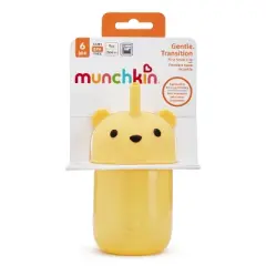 Munchkin 9oz Gentle Transition First Straw Cup - Honey/Bear/Yellow