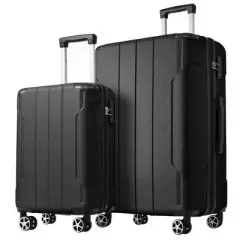 Whisen 2-Piece Luggage Set, 20&rdquo;/28&rdquo; ABS Hardshell Suitcases with TSA Lock and Double Spinner Wheels