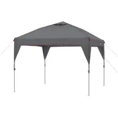 CORE Heavy-duty Instant Shelter Pop-Up Canopy Tent with Wheeled Carry Bag for Camping, Tailgating, and Backyard Events, Gray (6 Pack)