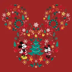 Women's Mickey & Friends Christmas Silhouette T-Shirt