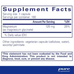 Pure Encapsulations Magnesium (Glycinate) - Supplement to Support Stress Relief, Sleep, Heart Health, Nerves, Muscles, and Metabolism