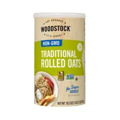 Woodstock Traditional Rolled Oats - Case of 12/18.5 oz