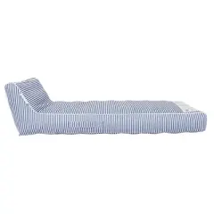 Sunnylife Luxe Lie-On Lounger - Le Weekend Navy - Inflatable Pool Float
