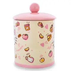 Silver Buffalo Sanrio Hello Kitty Apples and Cinnamon Ceramic Snack Jar | 8 Inches Tall