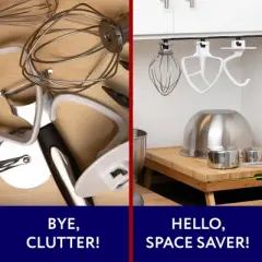 Impresa Stand Mixer Attachment Storage Organizer for KitchenAid Mixer Attachments, Organize Your Kitchen Appliances