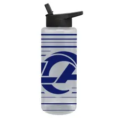NFL Los Angeles Rams Acrylic Water Bottle with UV Graphics - 34oz